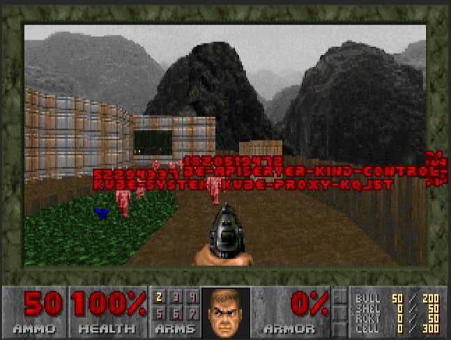 Kill Kubernetes pods using Id's Doom!