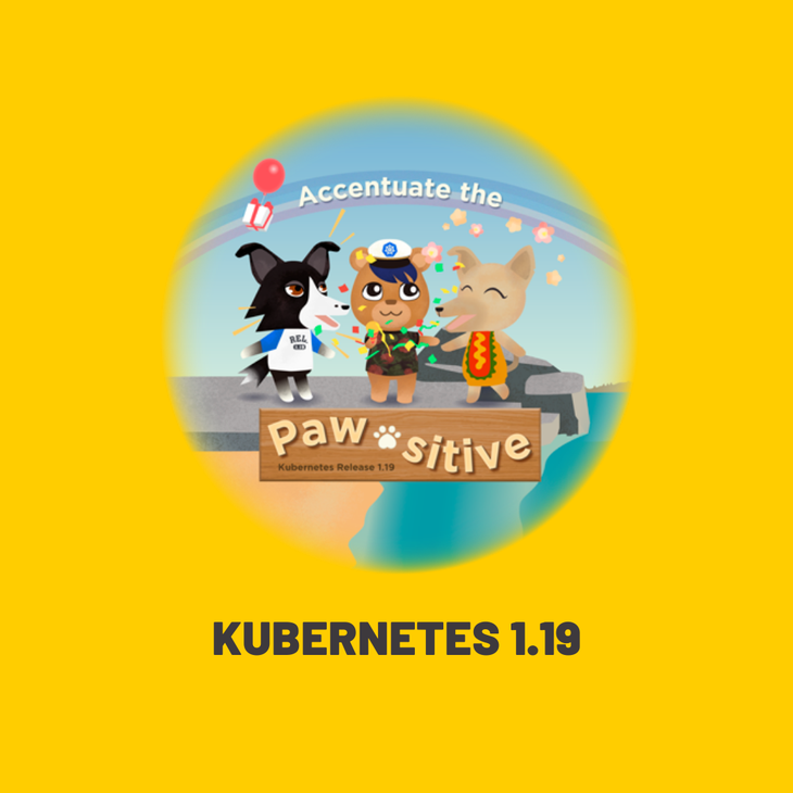 Kubernetes 1.19 Pawsitive Logo