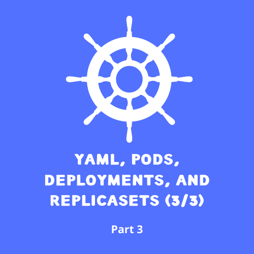 YAML, Pods, Deployments, and ReplicaSets